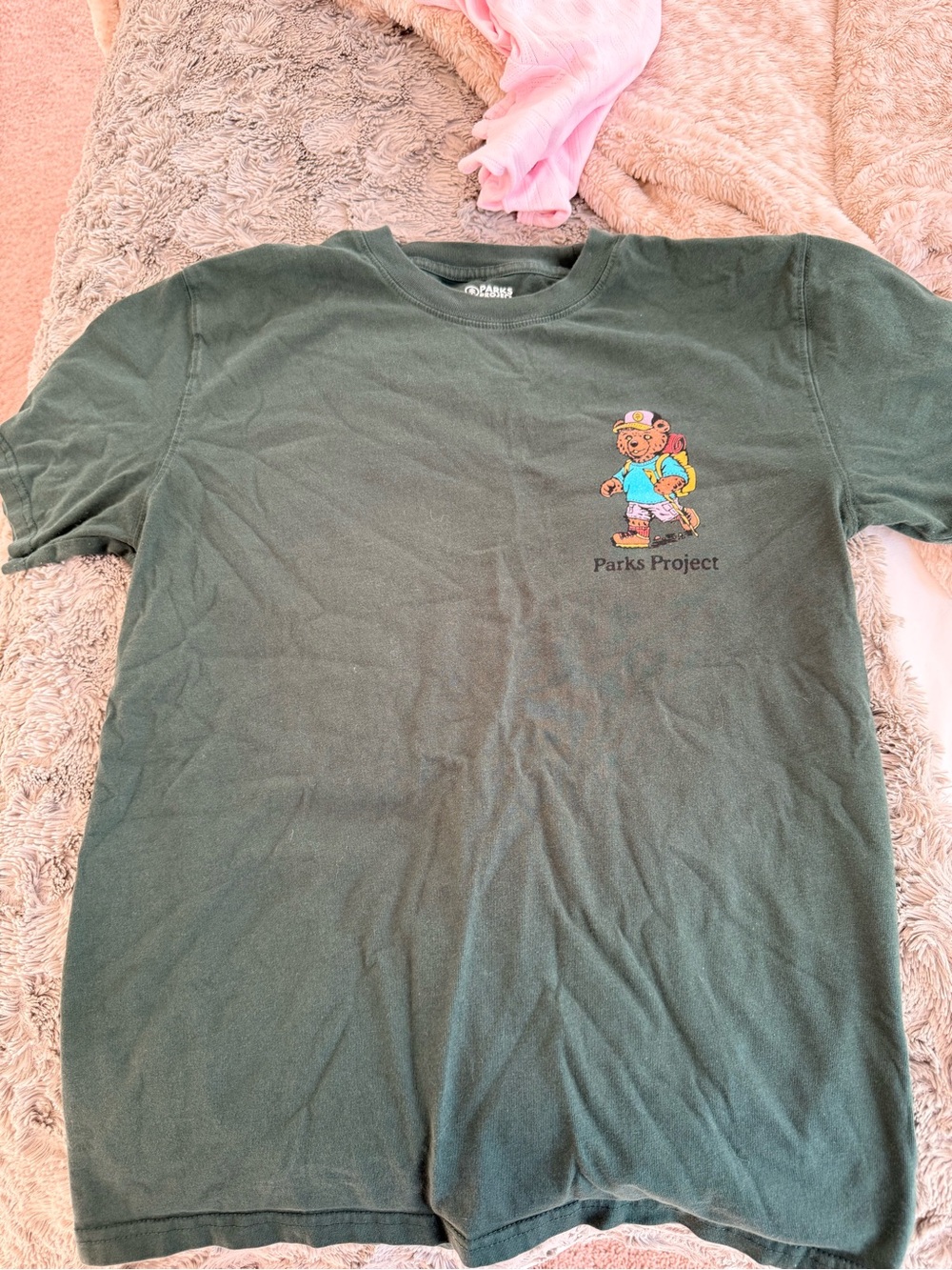 Parks Project Dark Green Graphic Tee adventure with friends Bear